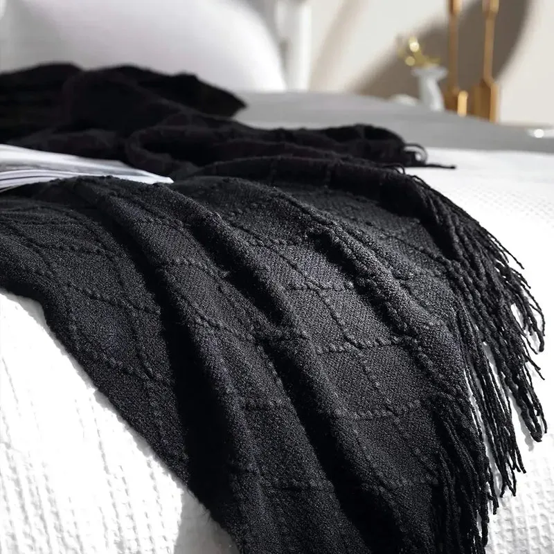 Couverture Laine Noire