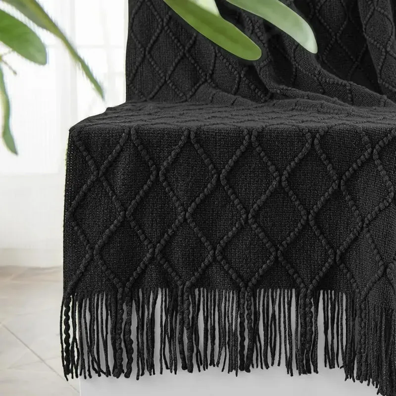 Couverture Laine Noire