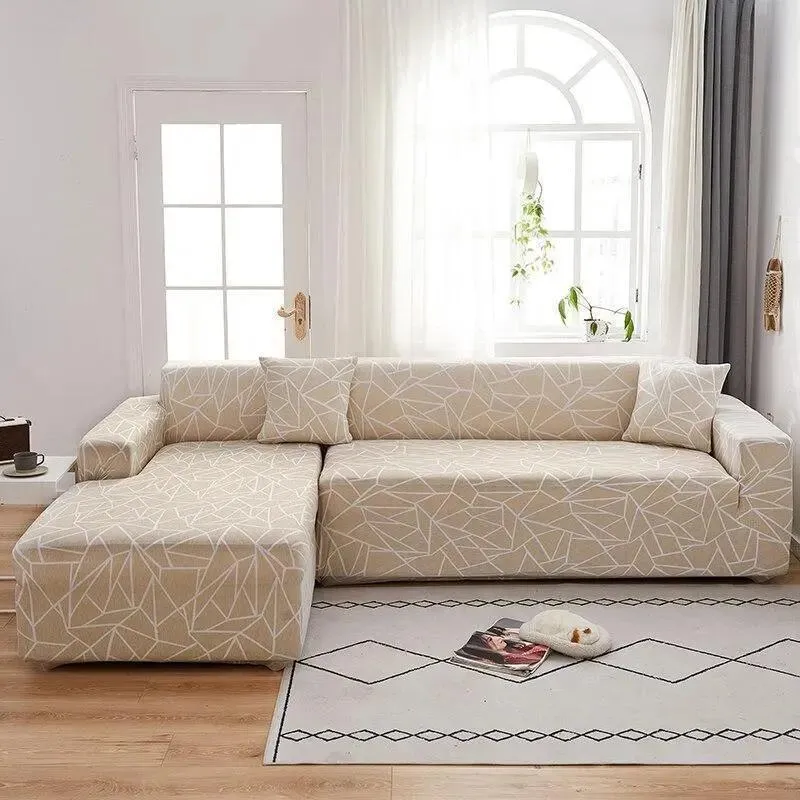 Motif Montanum - Housse de Canapé d’Angle Extensible
