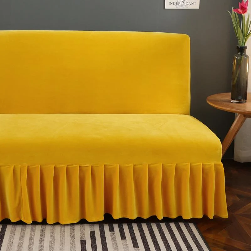 Housse De Canapé Clic Clac et Bz Velours Jaune
