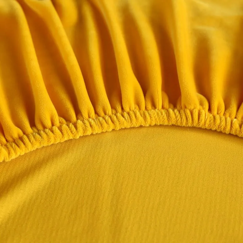 Housse De Canapé Clic Clac et Bz Velours Jaune