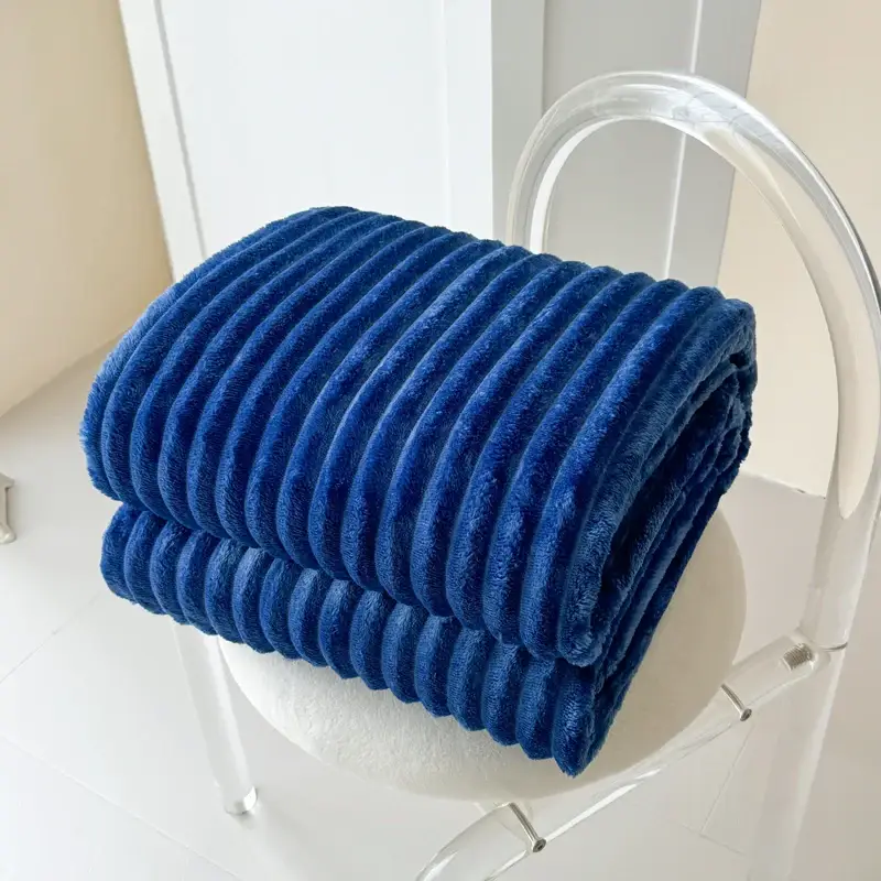 Couverture Polaire Bleu Marine