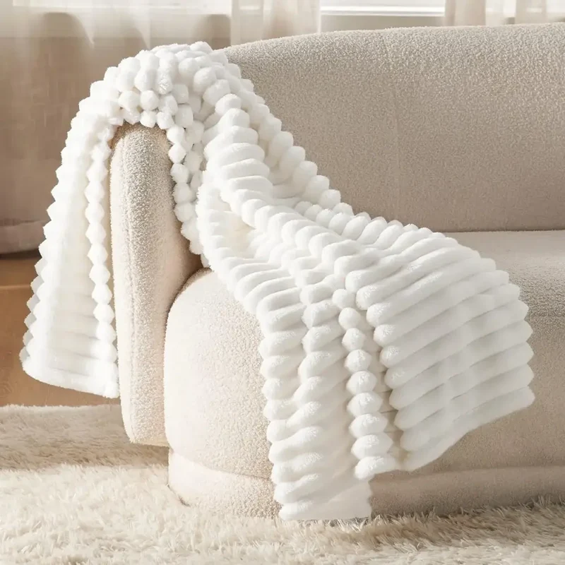 Couverture Polaire Blanche