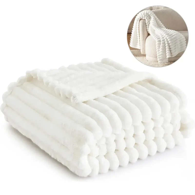 Couverture Polaire Blanche