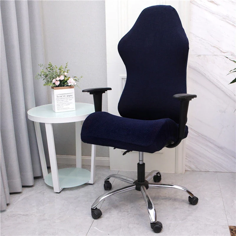 Housse de Chaise Gamer Jacquard Bleu Marine