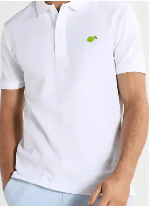Polos Homme Manche Courte Coton 100% Bio - Lemon Inside®