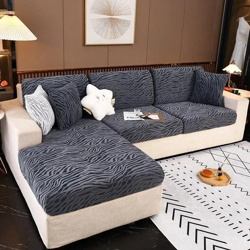 Housses de Coussin Assise & Dossier - Zébrée Velours