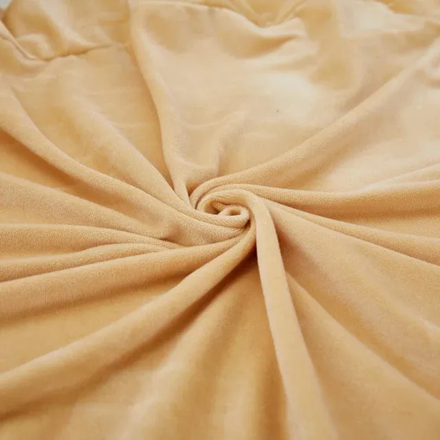 Velours Beige - Housse de Canapé Extensible