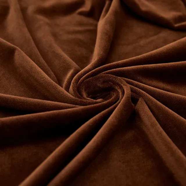 Housse Coussin D'assise & Dossier - Velours Marron