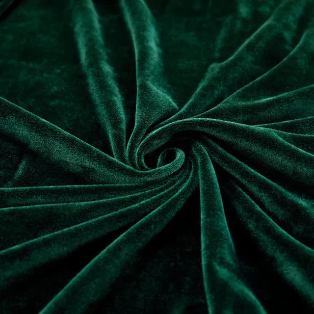 Housse Coussin D'assise & Dossier - Velours Vert Foncé
