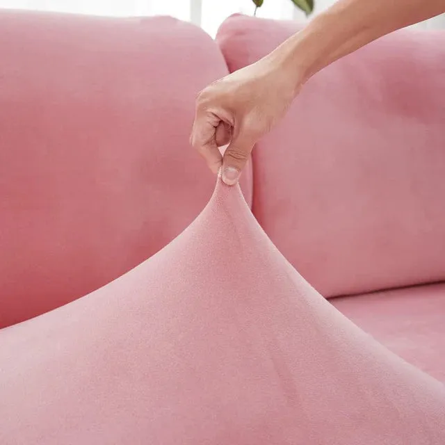 Housse Coussin D'assise & Dossier - Velours Rose