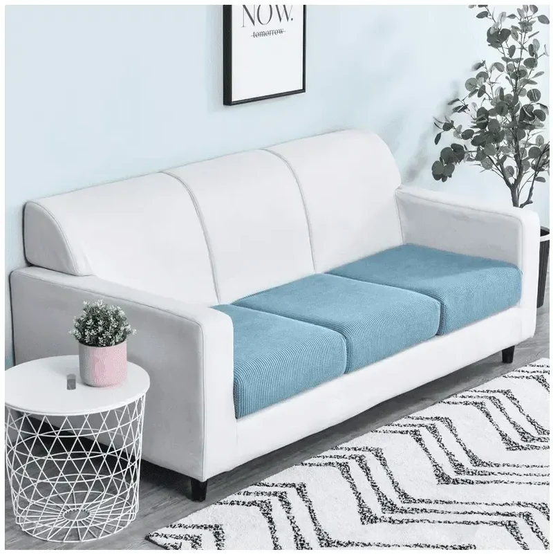 Housse de Coussin D'assise & Dossier - Bleu Ciel