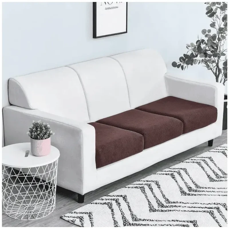 Housse de Coussin D'assise & Dossier - Marron