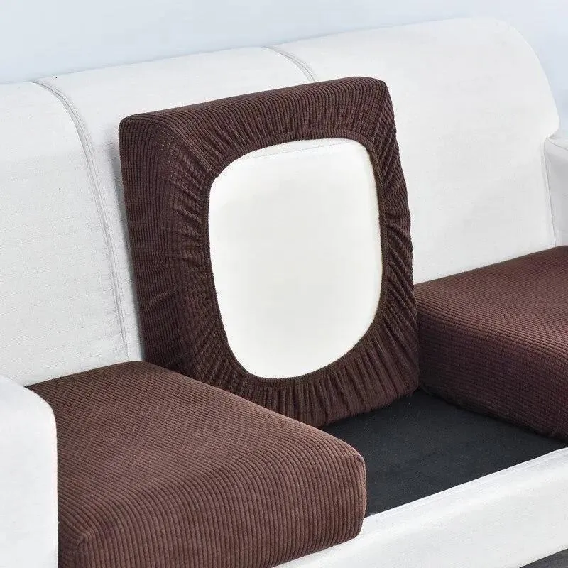 Housse de Coussin D'assise & Dossier - Marron