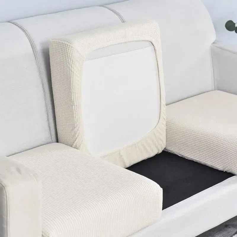 Housse de Coussin D'assise & Dossier - Blanc