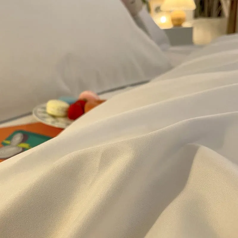 Blanc - Draps housse de qualité supérieur