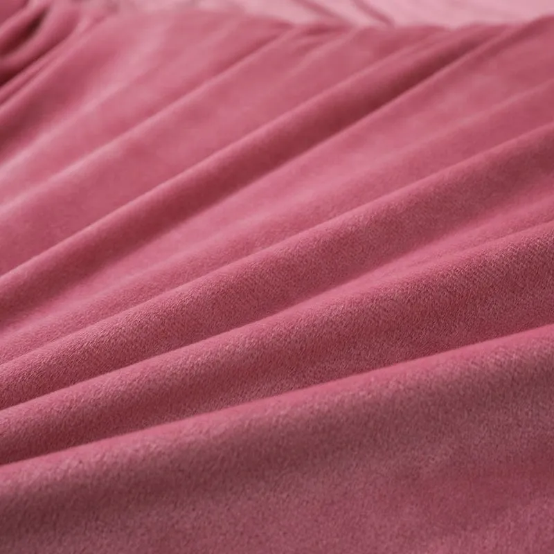 Rose Velours - Drap housse / Housse de couette / Taies d'oreiller