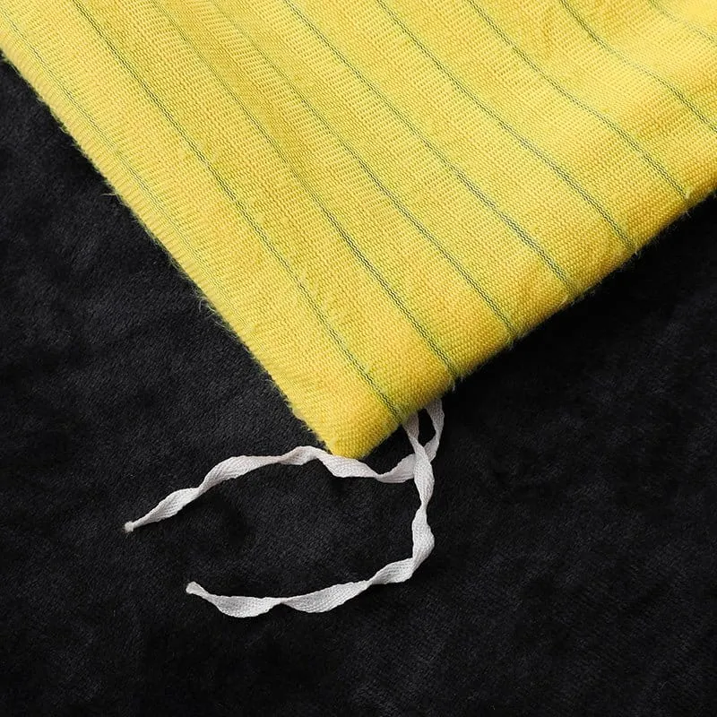 Jaune Velours - Drap housse / Housse de couette / Taies d'oreiller