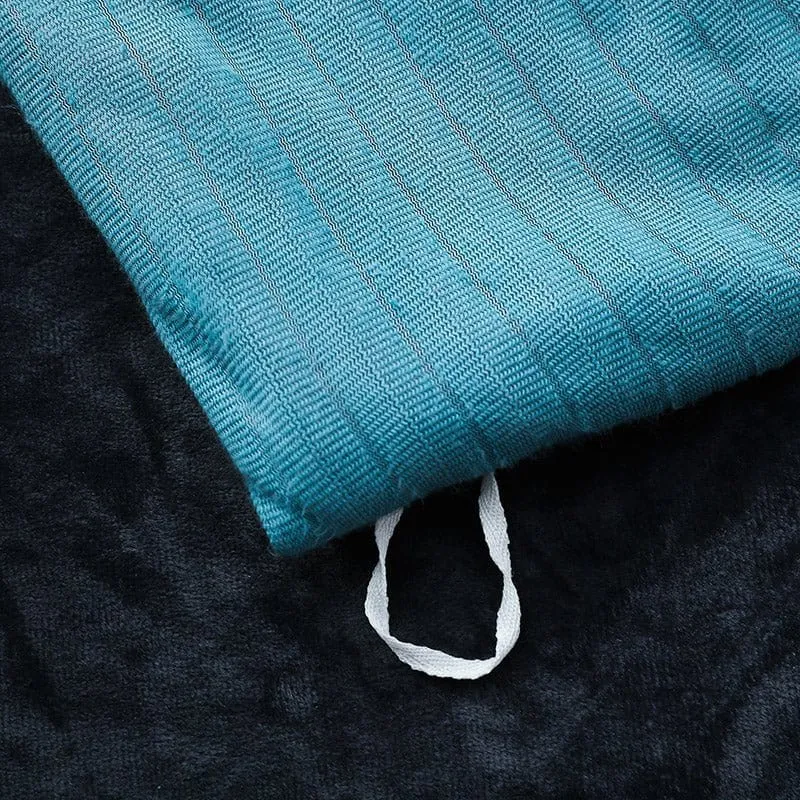 Bleu turquoise Velours - Drap housse / Housse de couette / Taies d'oreiller