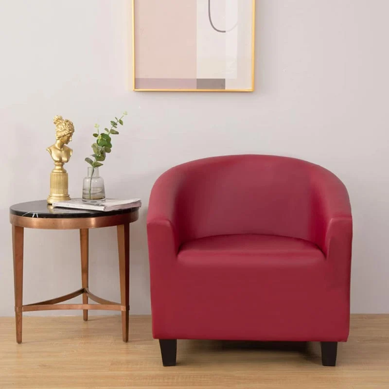 Housse de Fauteuil Cabriolet Pu Cuir Bordeaux