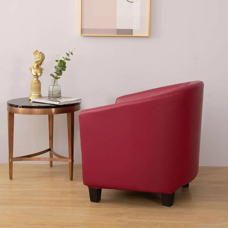 Housse de Fauteuil Cabriolet Pu Cuir Bordeaux