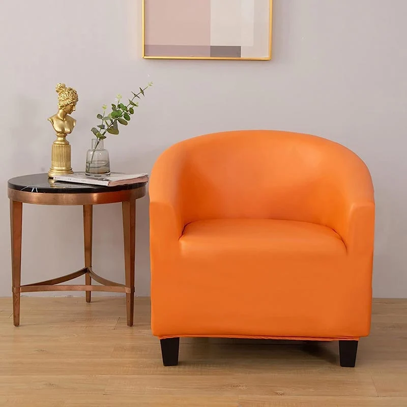 Housse de Fauteuil Cabriolet En Cuir PU Orange