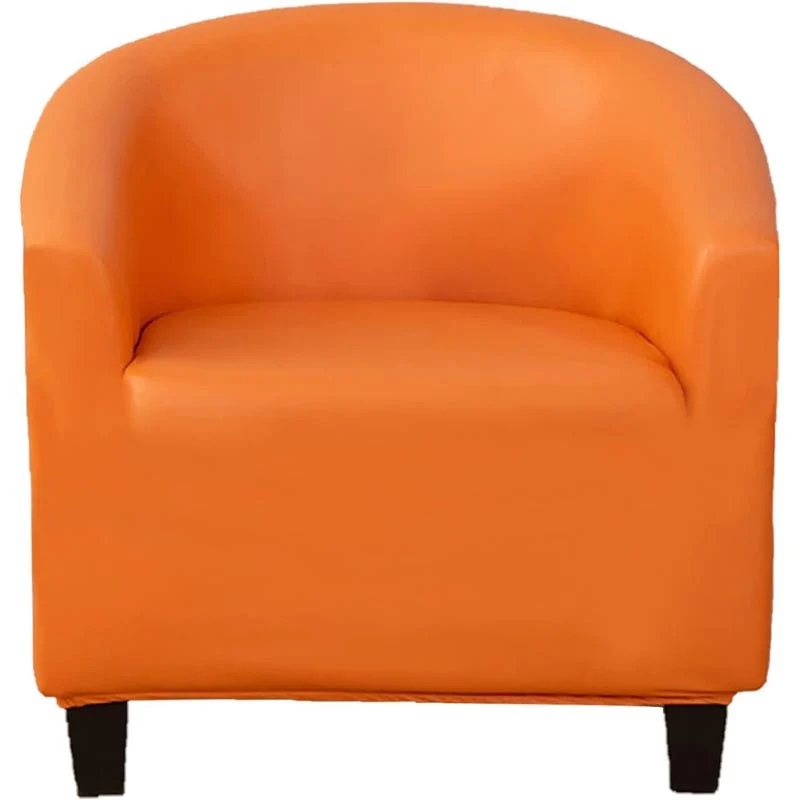 Housse de Fauteuil Cabriolet En Cuir PU Orange