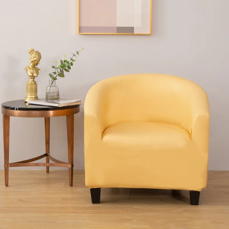 Housse de Fauteuil Cabriolet En Cuir PU Jaune