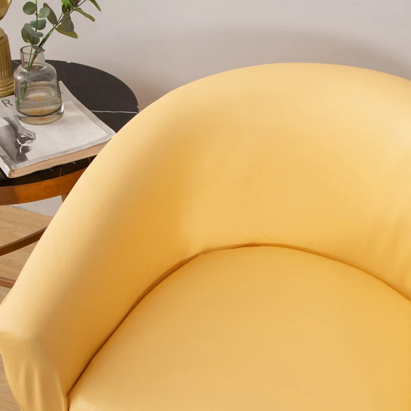 Housse de Fauteuil Cabriolet En Cuir PU Jaune