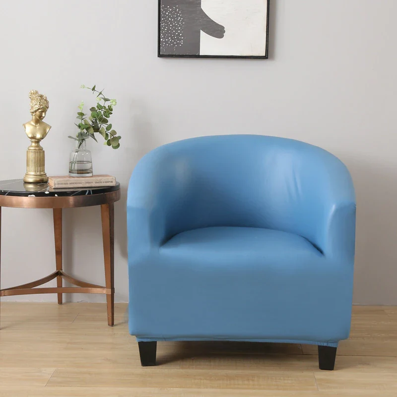 Housse de Fauteuil Cabriolet En Cuir PU Bleu Ciel