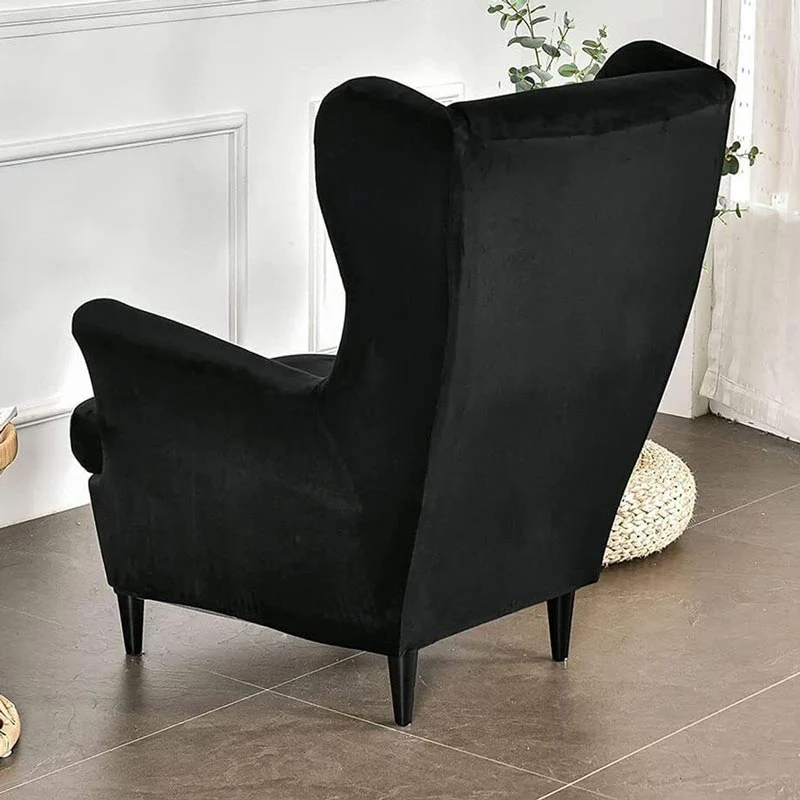 Housse de Fauteuil Crapaud Velours Noire