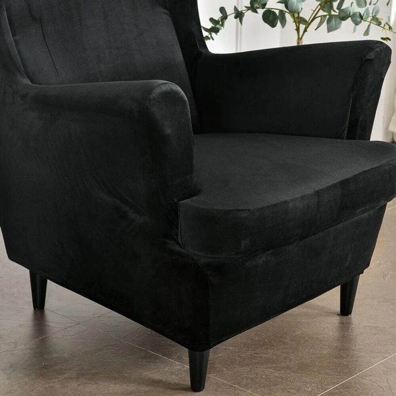 Housse de Fauteuil Crapaud Velours Noire