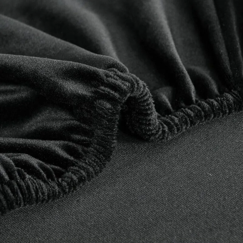 Housse de Fauteuil Crapaud Velours Noire