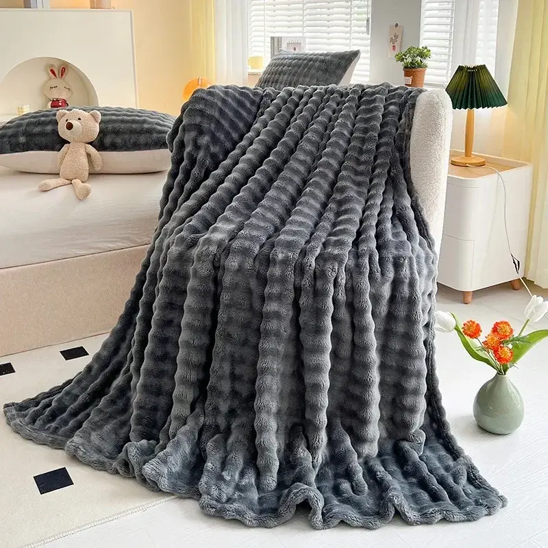 Couverture Fausse Fourrure