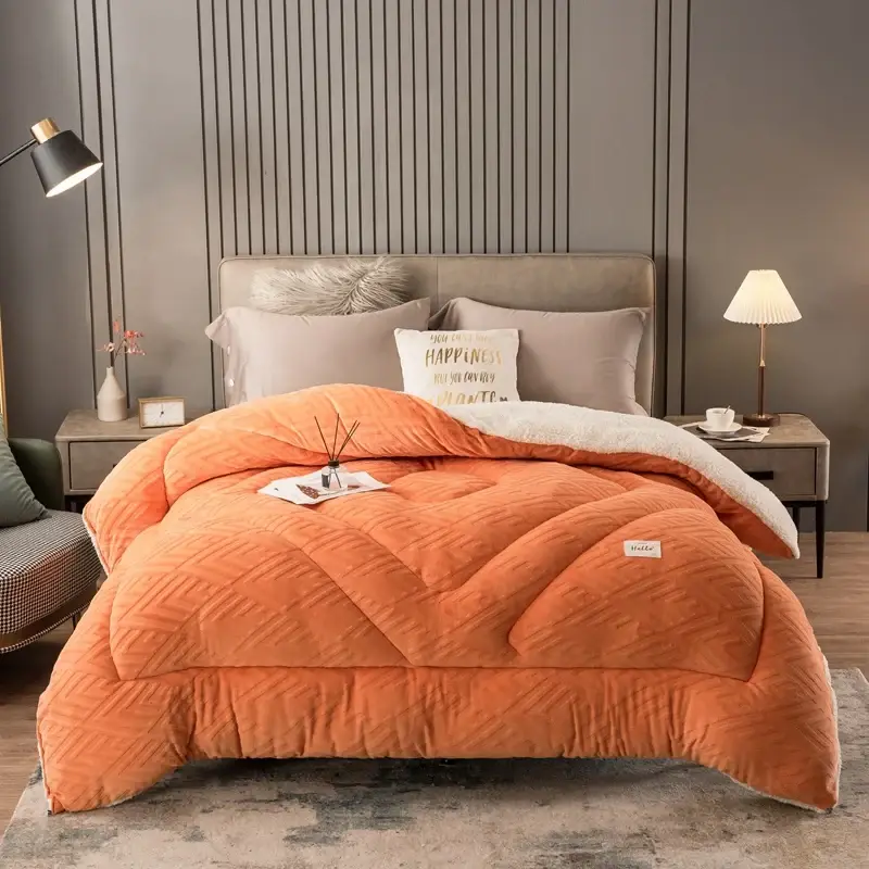 Couverture Polaire Orange