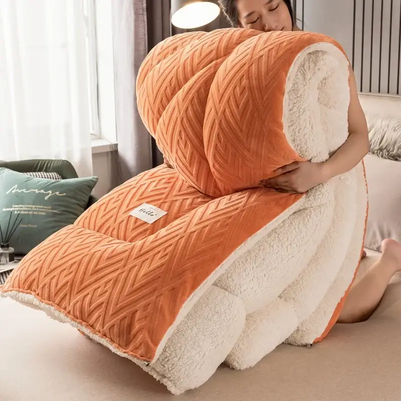 Couverture Polaire Orange