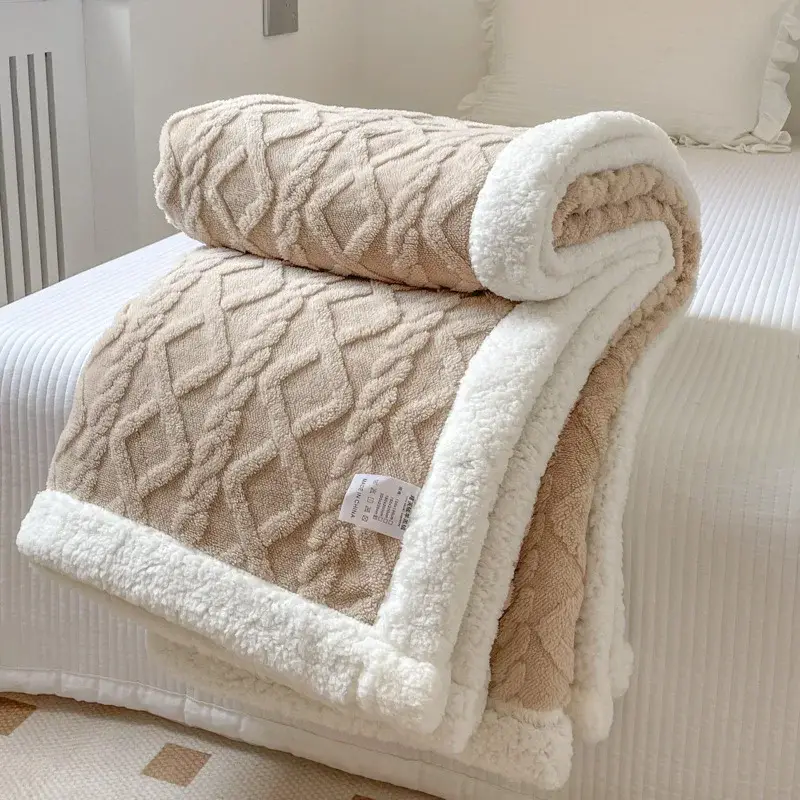 Couverture Polaire Beige