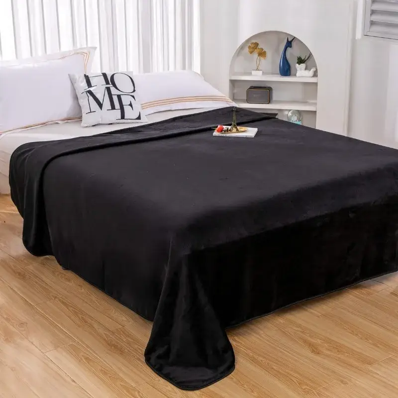 Couverture Polaire Noir