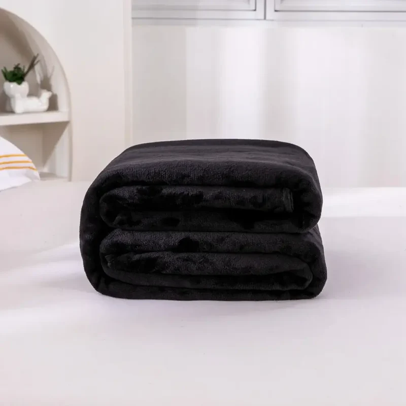 Couverture Polaire Noir