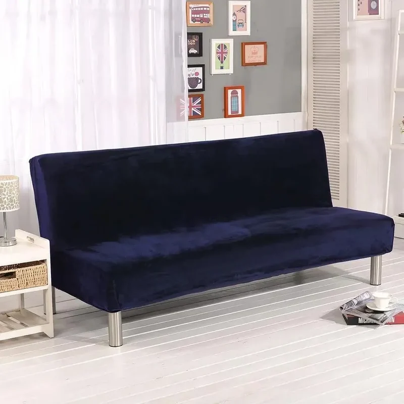 Housses De Canapé Clic Clac En Velours Bleu Nuit