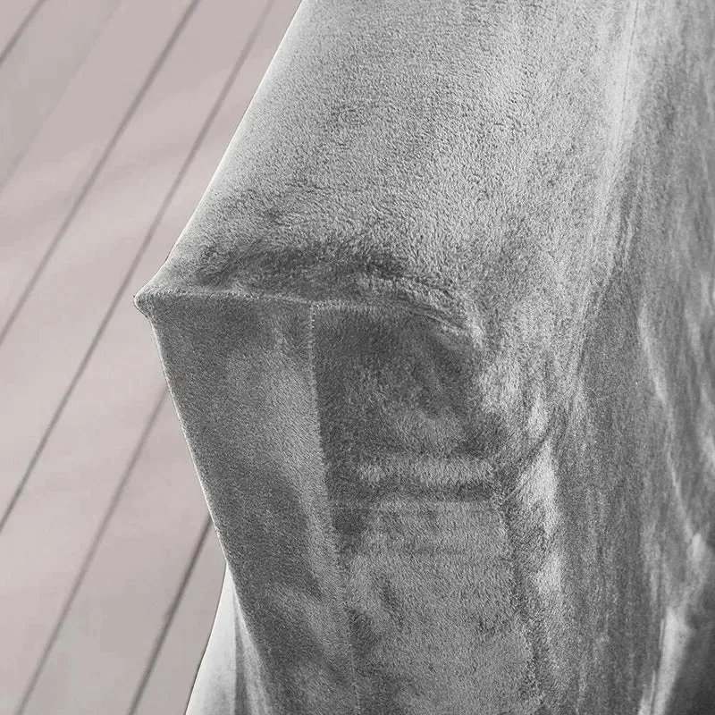 Housses De Canapé Clic Clac En Velours Gris