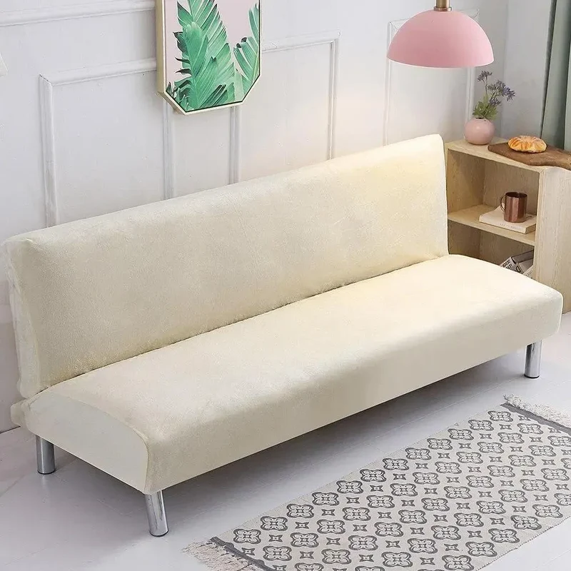 Housses De Canapé Clic Clac En Velours Blanc Crème