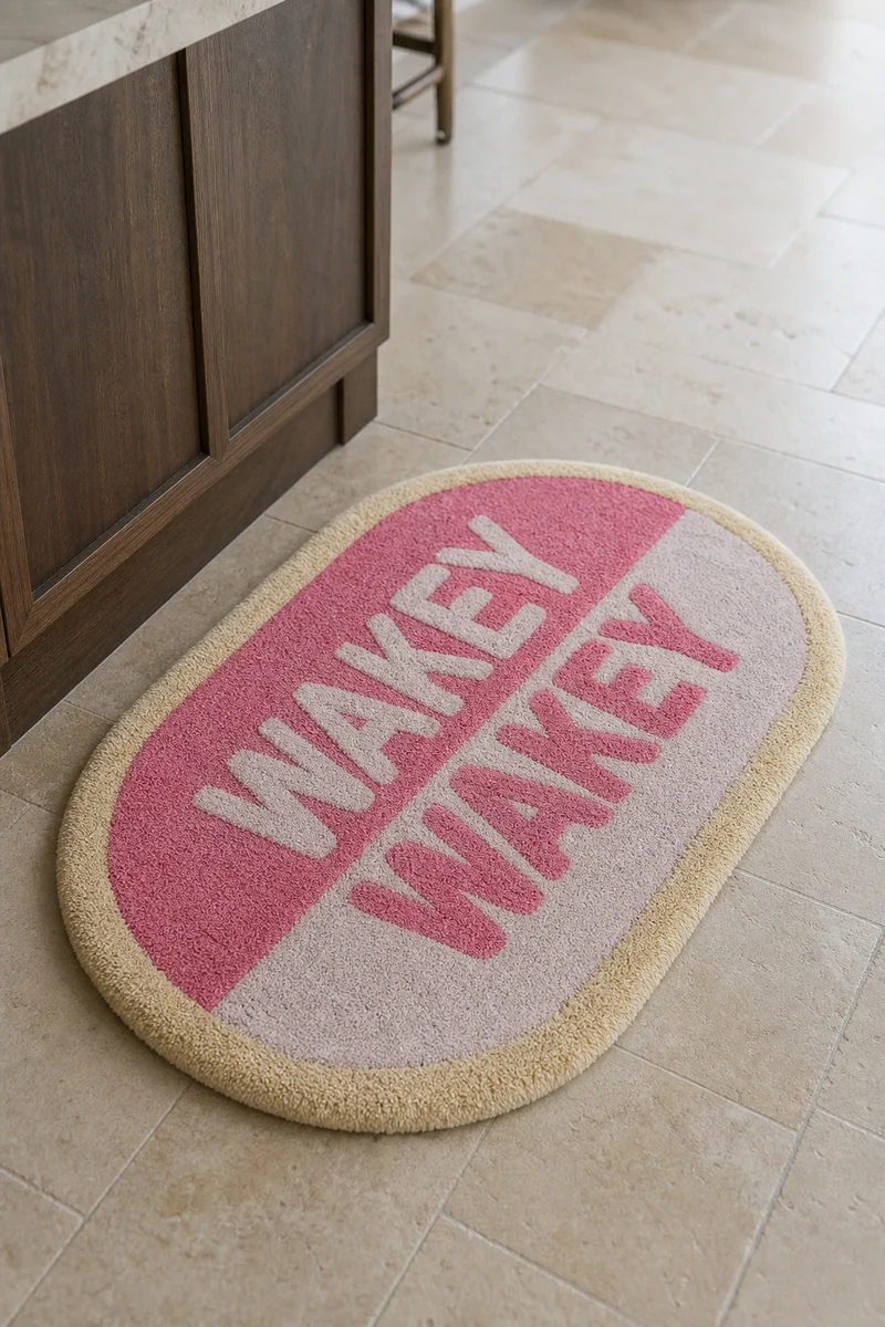 Wakey Wakey bademåtte i bomuld – Kersten
