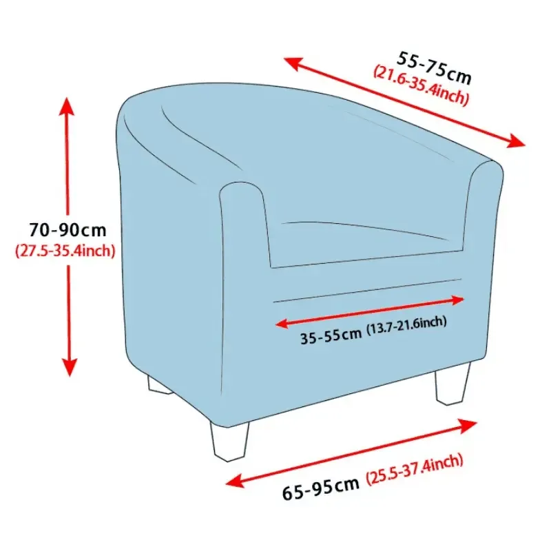 Housse Vert foncé De Fauteuil Club - Extensible