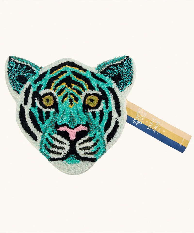 Admiral tigerhoved tæppe i uld – Doing Goods