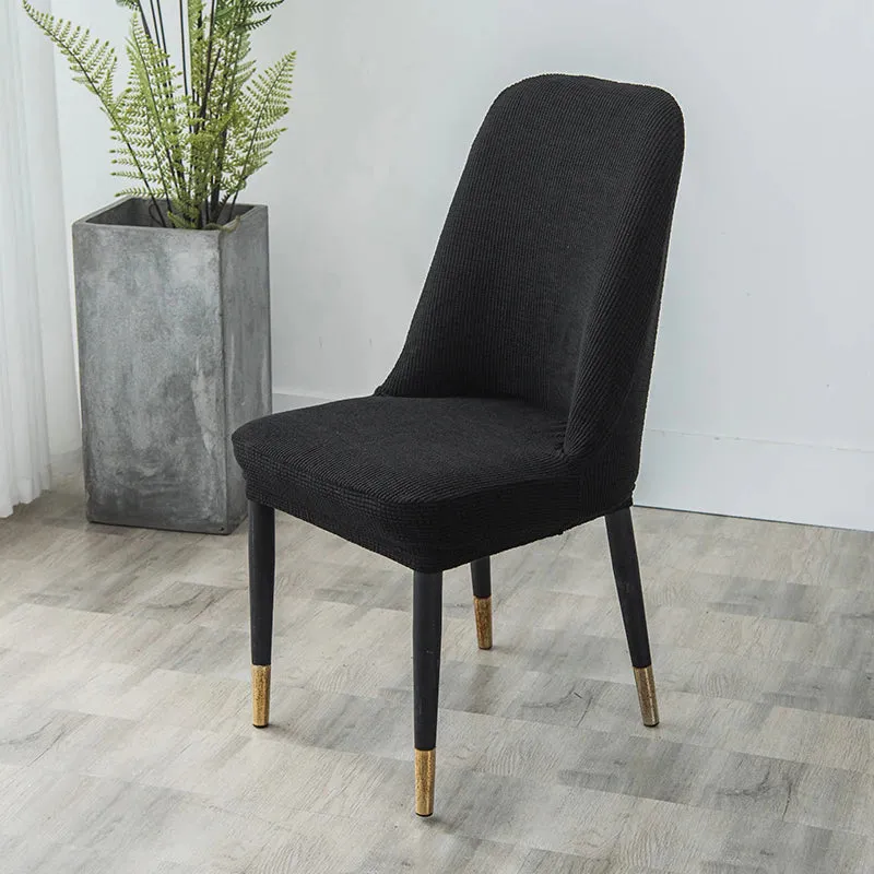 Housse de Chaise Scandinave Jacquard Noir