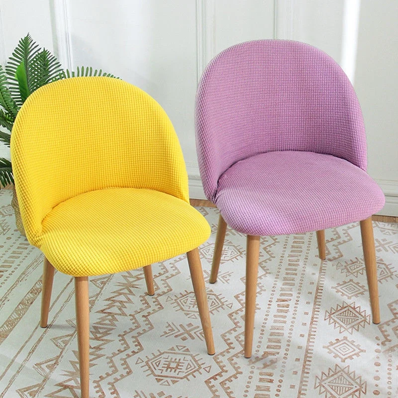 Housse Pour Chaise Scandinave Jacquard Jaune