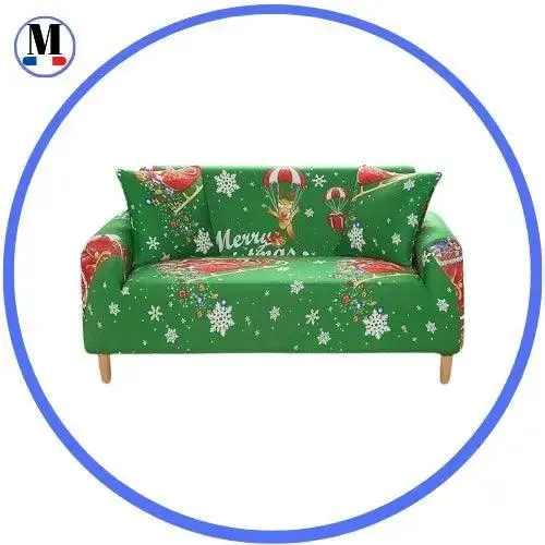 Motif Design Noel - Housse de Canapé Extensible