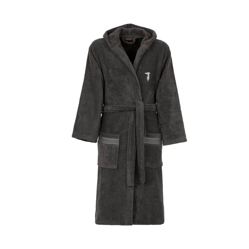 Accappatoio con Cappuccio ribbon in Cotone 380 gr/mq