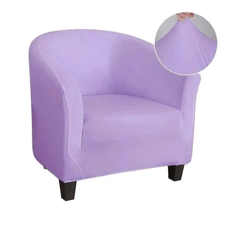 Housse Violet clair De Fauteuil Club - Extensible
